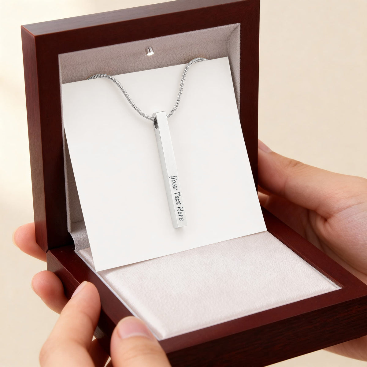 Custom Engraved 4-sided Pendant