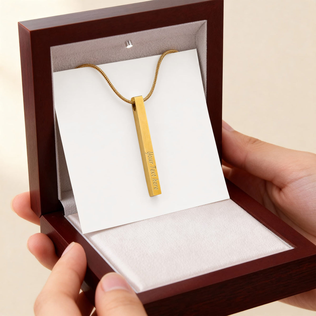Custom Engraved 4-sided Pendant