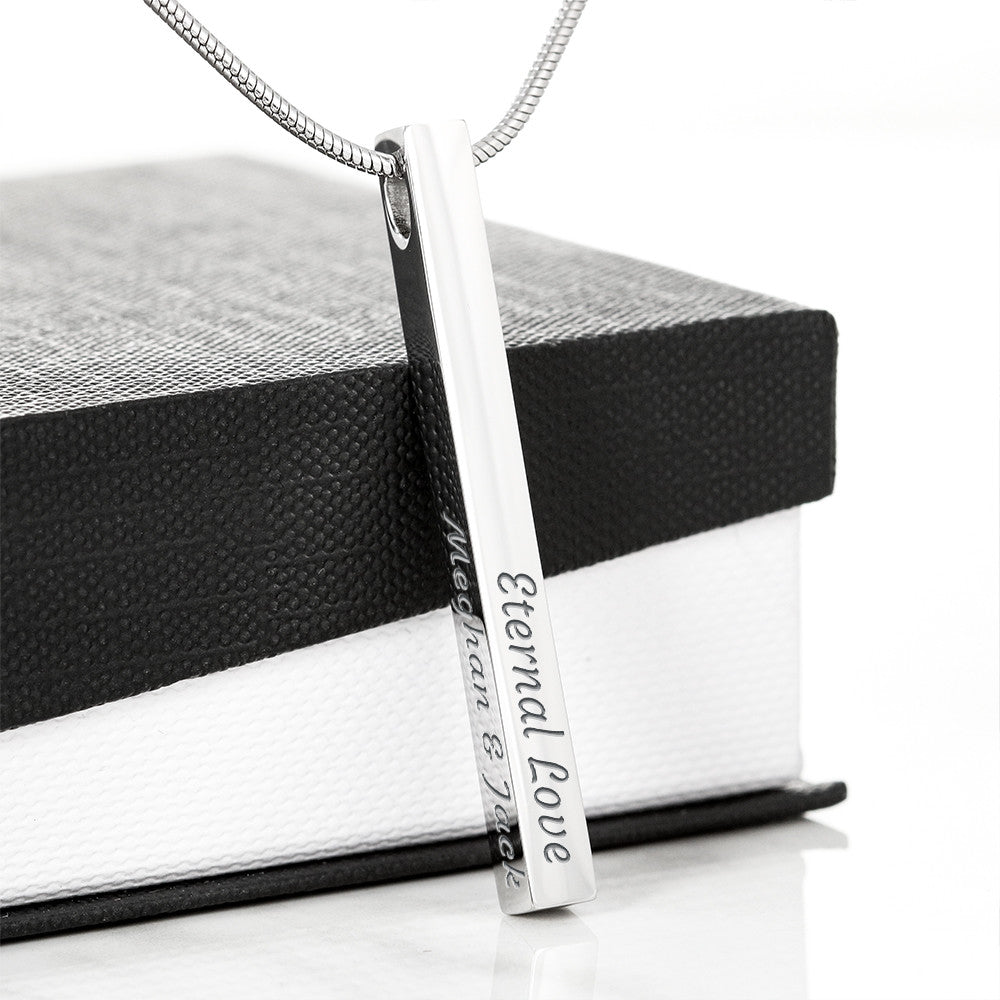 Custom Engraved 4-sided Pendant