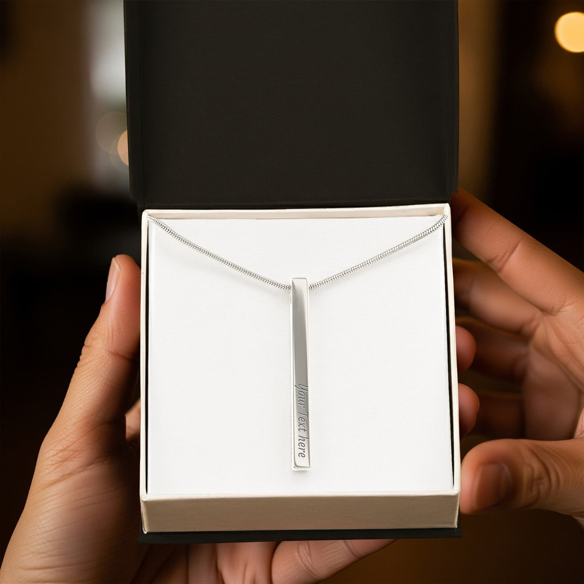Custom Engraved 4-sided Pendant