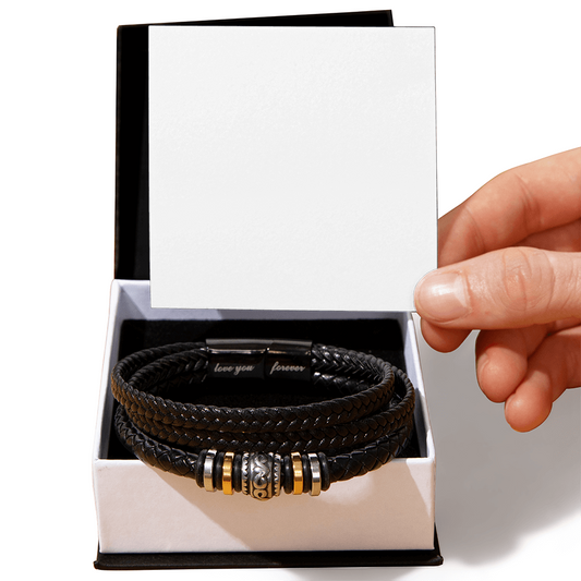 Leather Love You Forever Bracelet