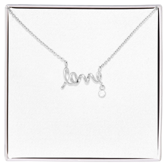 LOVE Necklace in script