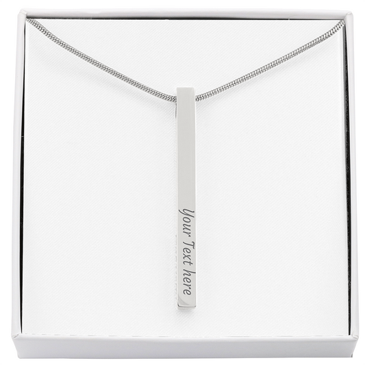 Custom Engraved 4-sided Pendant